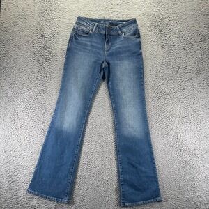 Vintage Gap Jeans Girls 16 Blue Cotton Denim Bootcut Leg Low-Rise Faded Stretch